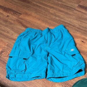 Dickies Turquoise Cargo Shorts